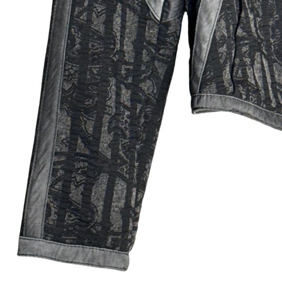 Beate Heymann Street Couture Black Sheer Mesh Jacket w/ Gray Trim Women’s Size 8 - Picture 6 of 9